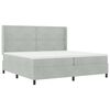 vidaXL Boxrug&oacute;s &aacute;gy matracmal Vil&aacute;gossz&uuml;rke 200 x 200 cm B&aacute;rsony