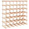 vidaXL t&ouml;m&ouml;r fenyőfa bortart&oacute; 42 palackhoz 68,5x23x68,5 cm