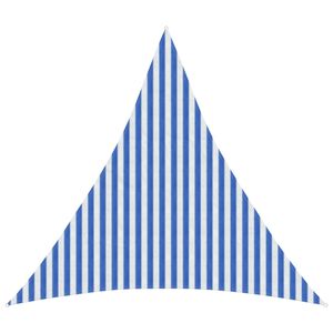 vidaXL Napernyő V&aacute;szon K&eacute;k &eacute;s Feh&eacute;r 3,6 x 3,6 x 3,6 m HDPE