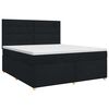 vidaXL Boxspring &aacute;gy matraccal fejt&aacute;ml&aacute;val Fekete 140 x 190 cm Sz&ouml;vet
