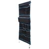 vidaXL T&aacute;rol&oacute;t&aacute;ska t&aacute;rol&oacute;val Fekete &eacute;s K&eacute;k 161 x 58,5 cm oxford