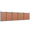 vidaXL barna WPC ker&iacute;t&eacute;spanel 872 x 186 cm