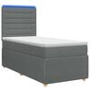 vidaXL LED Boxspring &Aacute;gy Mattal S&ouml;t&eacute;tsz&uuml;rke 100 x 200 cm Sz&ouml;vet