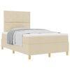 vidaXL Boxrug&oacute;s &aacute;gy fejt&aacute;ml&aacute;val Kr&eacute;m 120 x 190 cm sz&ouml;vet