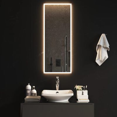 vidaXL LED-es fürdőszobatükör 40x100 cm