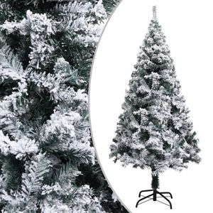 vidaXL z&ouml;ld PVC műkar&aacute;csonyfa h&oacute;val 150 cm