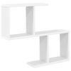 vidaXL Falpolc Feh&eacute;r 60 x 12 x 50,5 cm Szerelt Fa
