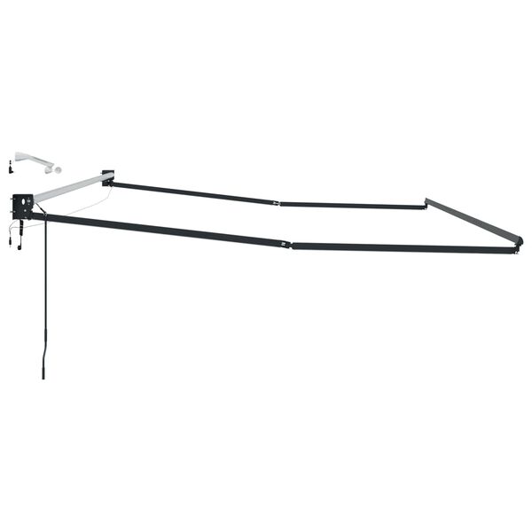 vidaXL Elektromos kih&uacute;zhat&oacute; napellenző keret Antracit 4 x 2 m