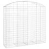 vidaXL &iacute;ves horganyzott vas gabion kos&aacute;r 200x50x180/200 cm
