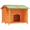 vidaXL barna t&ouml;m&ouml;r fenyőfa kutyakennel 96x87x80,5 cm