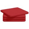 vidaXL &Uuml;lőp&aacute;rn&aacute;k 4 pcs sz&ouml;vet Piros 40 x 40 x 3 cm