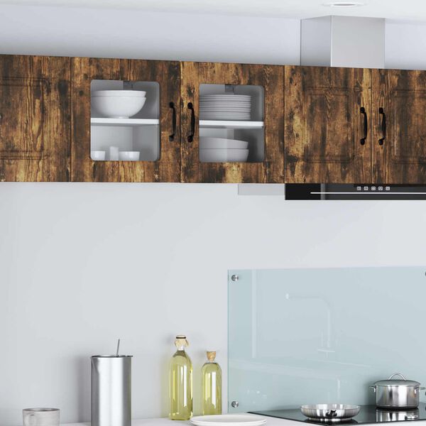 vidaXL Konyhaszekr&eacute;ny polcokkal F&uuml;st&ouml;lt t&ouml;lgy 40 x 31 x 40 cm Faanyag