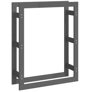 vidaXL sz&uuml;rke t&ouml;m&ouml;r fenyőfa tűzifatart&oacute; &aacute;llv&aacute;ny 80 x 25 x 100 cm