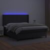 vidaXL fehér műbőr rugós ágy matraccal és LED-del 180x200 cm
