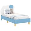 vidaXL Gyerek&aacute;gy keret fejt&aacute;ml&aacute;val K&eacute;k 70 x 140 cm PU