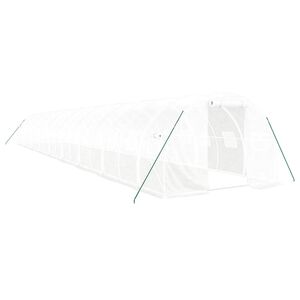 vidaXL feh&eacute;r ac&eacute;lv&aacute;zas melegh&aacute;z 54 m&sup2; 18 x 3 x 2 m