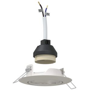 vidaXL Spotlámpa 6 pcs Fehér 9 x 9 x 2.5 cm Fém