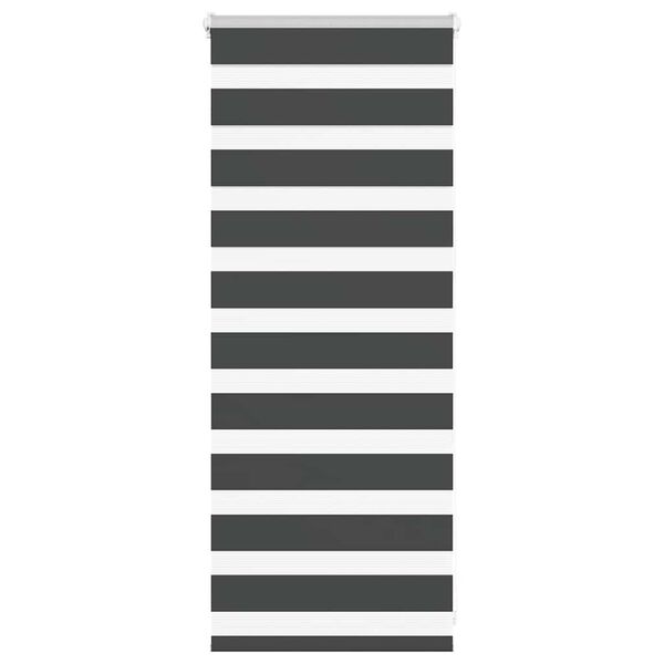 vidaXL zebrafüggönnyel fekete szövetszélesség 60,9 cm poliészter