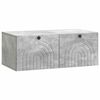 vidaXL Fali TV szekr&eacute;ny Betonsz&uuml;rke 78,5 x 41 x 30 cm Szerelt Fa