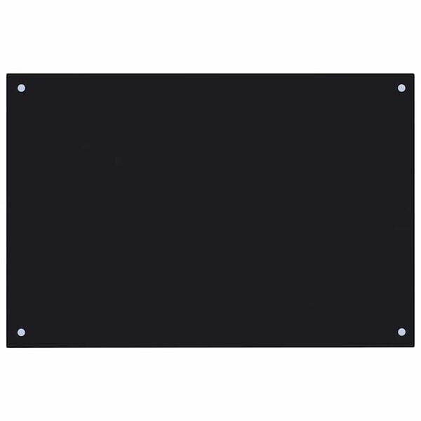 vidaXL Konyhai splashback 2 pcs Fekete 90 x 50 cm edzett &uuml;veg