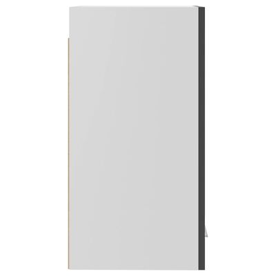 vidaXL magasfényű szürke forgácslap függő szekrény 29,5 x 31 x 60 cm