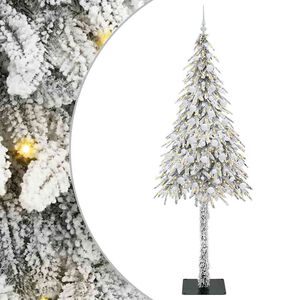 vidaXL Kar&aacute;csonyfa 300 LED-del &aacute;llv&aacute;nnyal Feh&eacute;r 210 cm PE &eacute;s Ac&eacute;l