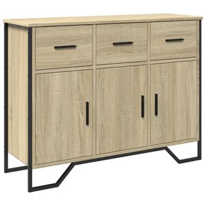 vidaXL sonoma t&ouml;lgy sz&iacute;nű szerelt fa t&aacute;lal&oacute;asztal 97 x 32,5 x 74,5 cm