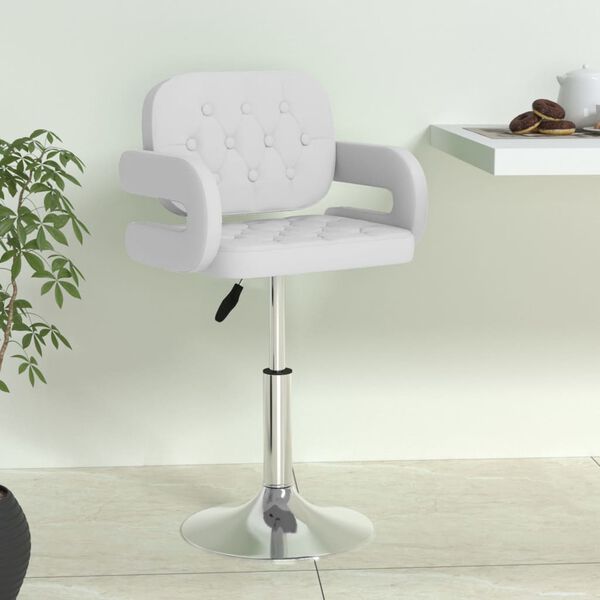 vidaXL feh&eacute;r műbőr b&aacute;rsz&eacute;k