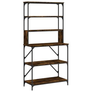 vidaXL 6 szintes f&uuml;st&ouml;s t&ouml;lgy sz&iacute;nű szerelt fa p&eacute;k&aacute;llv&aacute;ny 90x40x180cm