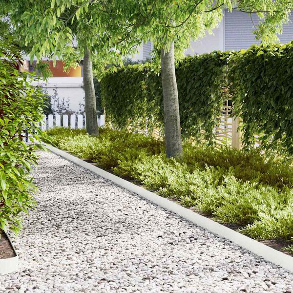 vidaXL Fűszegélyezés 50 pcs Fehér 100 x 0.05 x 20 cm