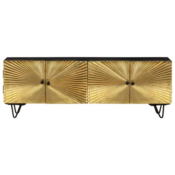 vidaXL t&ouml;m&ouml;r mang&oacute;fa TV-szekr&eacute;ny 130 x 30 x 45 cm