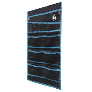 vidaXL T&aacute;rol&oacute;t&aacute;ska t&aacute;rol&oacute;val Fekete &eacute;s K&eacute;k 63,5 x 40 cm oxford