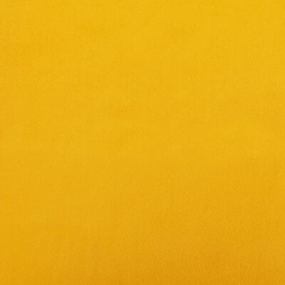 vidaXL sárga bársony lábzsámoly 78 x 56 x 32 cm