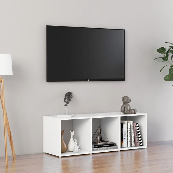 vidaXL feh&eacute;r forg&aacute;cslap TV-szekr&eacute;ny 107 x 35 x 37 cm