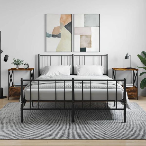 vidaXL 2 db f&uuml;st&ouml;s t&ouml;lgy sz&iacute;nű szerelt fa &eacute;jjeliszekr&eacute;ny 50x41x65 cm