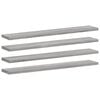 vidaXL 4 db sz&uuml;rke sonoma sz&iacute;nű szerelt fa fali polc 60 x 10 x 1,5 cm