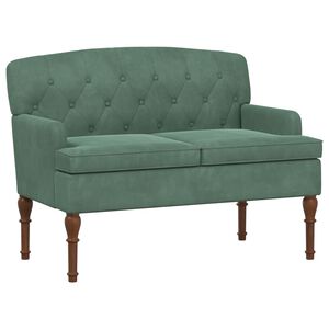 vidaXL Gombra tűz&ouml;tt loveseat Tengeri Z&ouml;ld 111 x 65 x 79 cm B&aacute;rsony