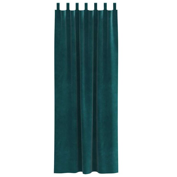 vidaXL S&ouml;t&eacute;t&iacute;tő f&uuml;gg&ouml;ny&ouml;k 2 pcs S&ouml;t&eacute;tz&ouml;ld 140 x 260 cm B&aacute;rsony