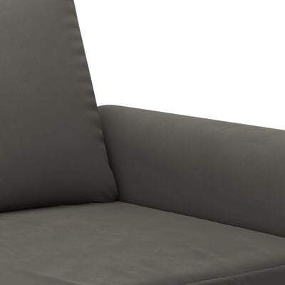 vidaXL kétszemélyes sötétszürke bársony kanapé 120 cm