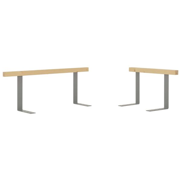 vidaXL 2 db tömör fenyőfa raklapkanapé-háttámla 110/70 cm