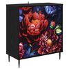 vidaXL Sz&eacute;f KIEL Fekete T&ouml;lgy 69 x 33 x 76 cm Szerelt Fa