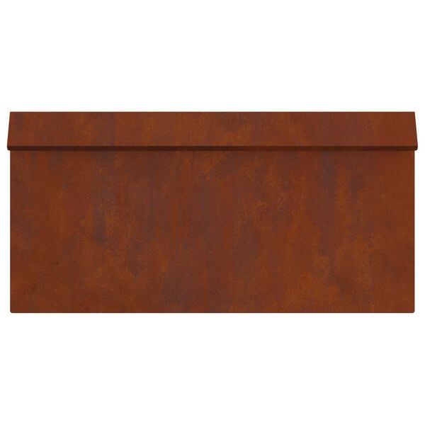 vidaXL Csiga ker&iacute;t&eacute;s Rozsd&aacute;s 50 x 3,5 x 25 cm Időj&aacute;r&aacute;s&aacute;ll&oacute; ac&eacute;l