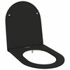 vidaXL WC &uuml;lőke Fekete 47 x 36 x 3,4 cm Duroplast