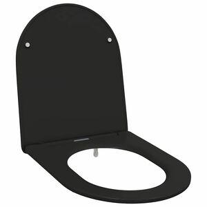 vidaXL WC &uuml;lőke Fekete 47 x 36 x 3,4 cm Duroplast