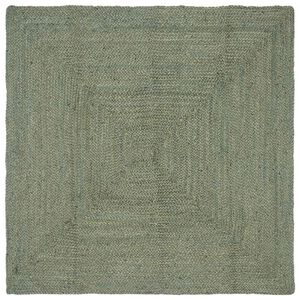 vidaXL Ter&uuml;letszőnyegek N&eacute;gysz&ouml;gletes Olajz&ouml;ld 160 x 160 cm Juta