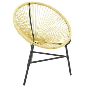 vidaXL b&eacute;zs polyrattan kerti Acapulco sz&eacute;k