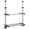 vidaXL alum&iacute;nium konyhapolc 50 x 25 x (50-70) cm