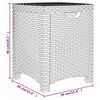 vidaXL grafitszürke PP rattan kerti tárolóláda 39 x 39 x 46 cm