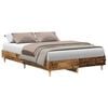 vidaXL antik fa szerelt fa &aacute;gykeret matrac n&eacute;lk&uuml;l 135x190 cm