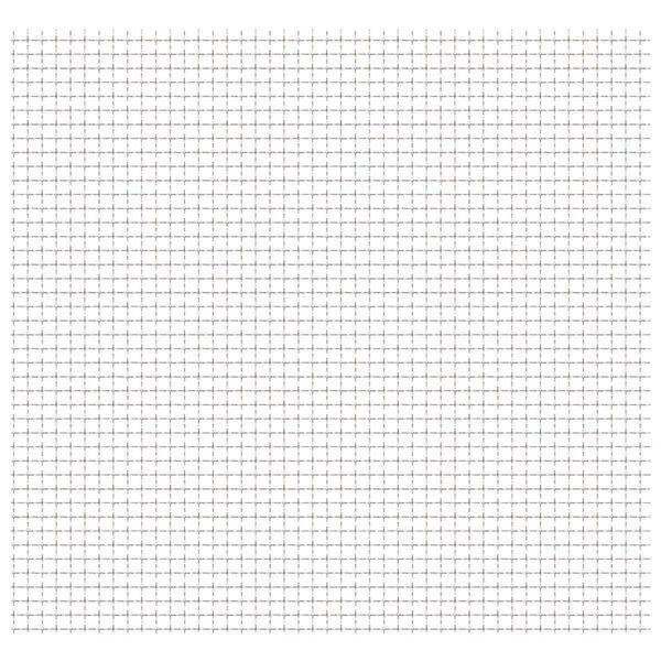 vidaXL krimpelt rozsdamentes acél kerti drótkerítés 50x50cm 11x11x2mm